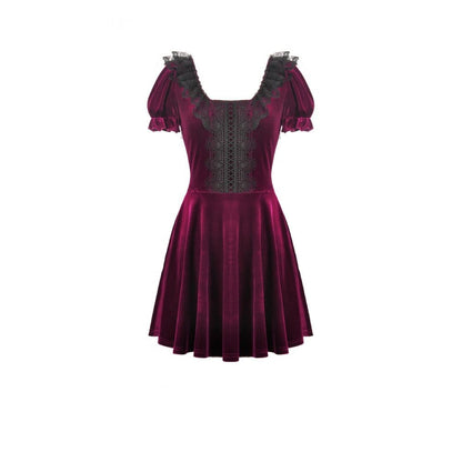 Velvet Vespers Lace Dress detail