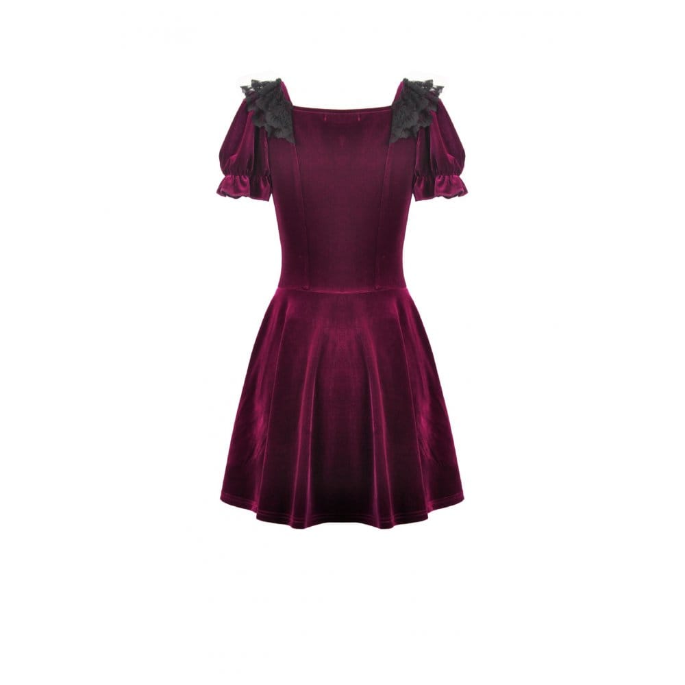 Velvet Vespers Lace Dress detail