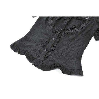 Widow's Vow Detachable-Bow Shirt detail view