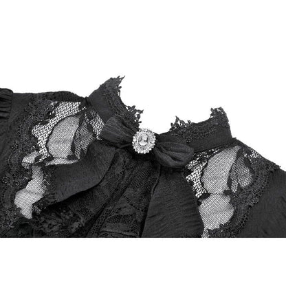 Widow's Vow Detachable-Bow Shirt detail view