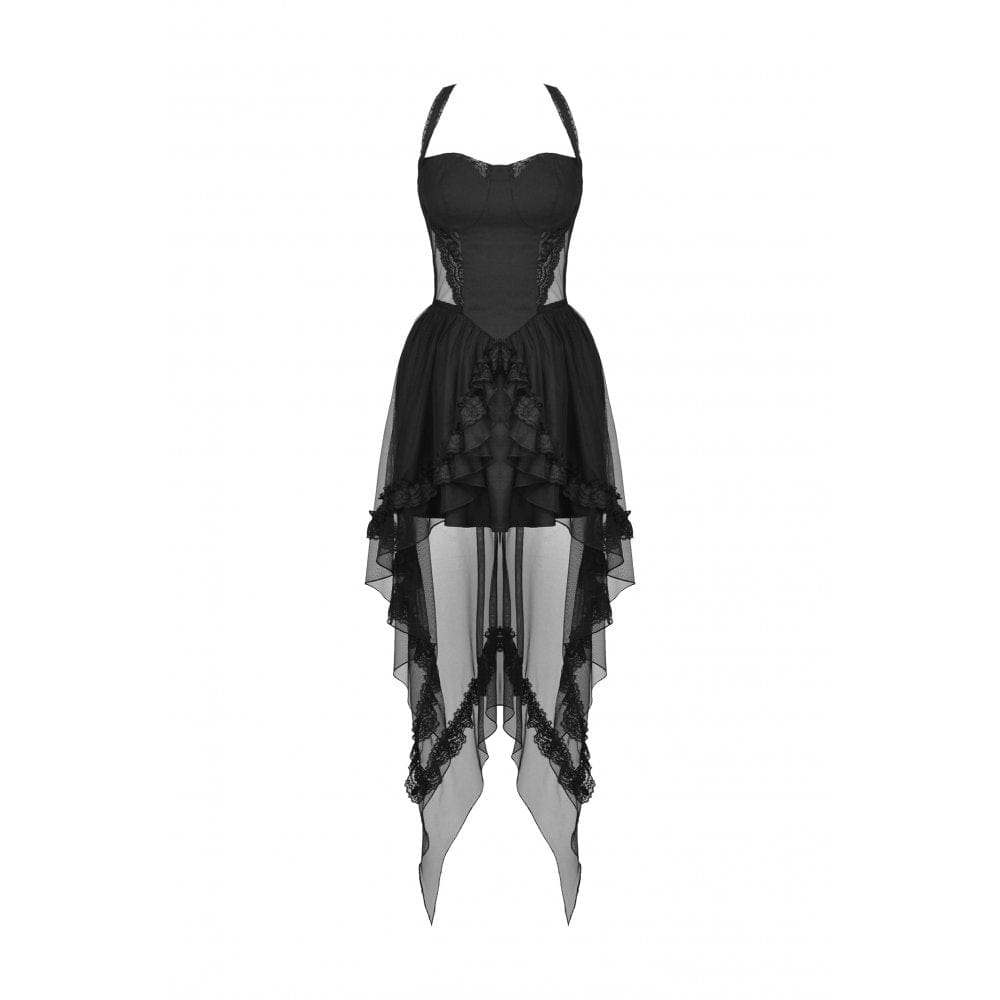 Last Light Swallowtail Halter Gown