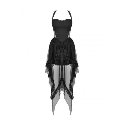 Last Light Swallowtail Halter Gown