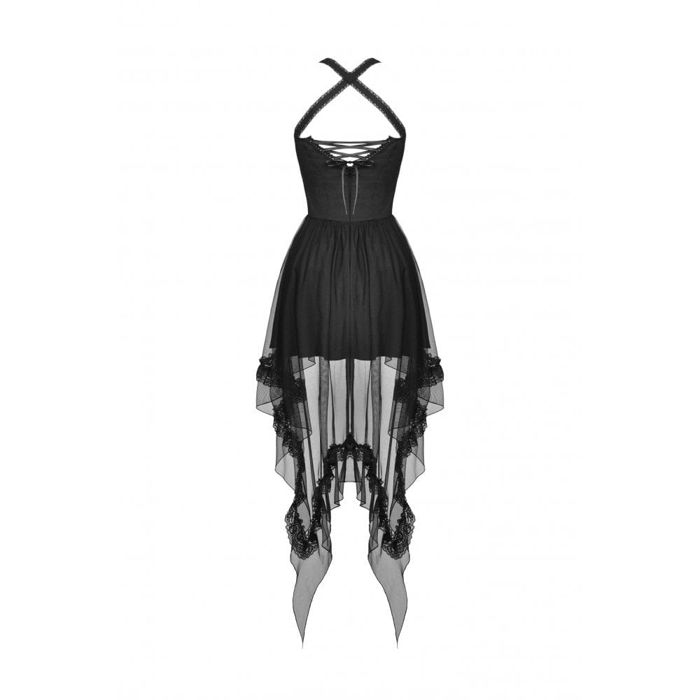 Last Light Swallowtail Halter Gown