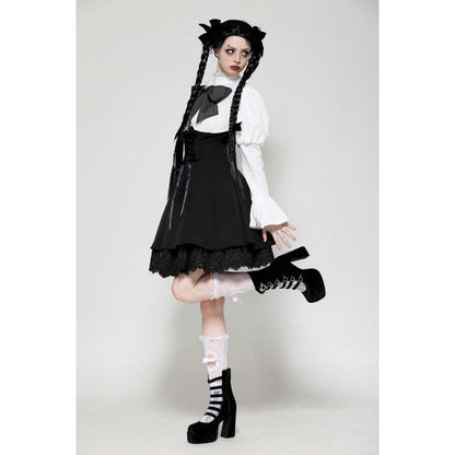 Torn Ribbon Gothic Doll Dress detail view