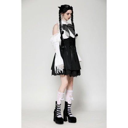 Torn Ribbon Gothic Doll Dress detail view
