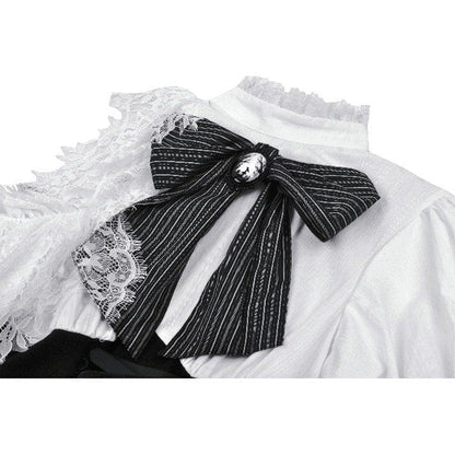 Torn Ribbon Gothic Doll Dress detail view