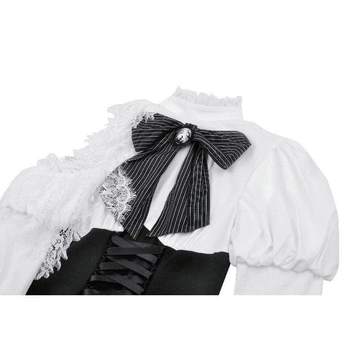 Torn Ribbon Gothic Doll Dress detail view