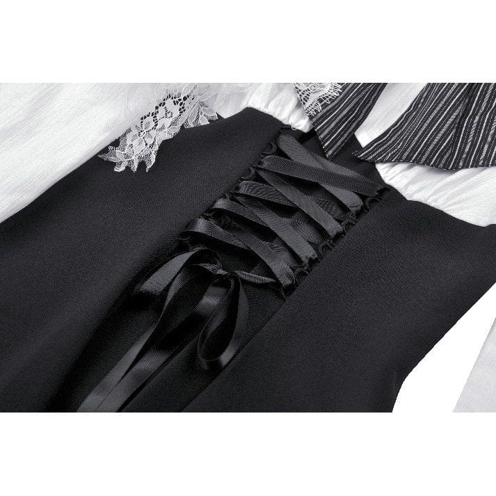 Torn Ribbon Gothic Doll Dress detail view