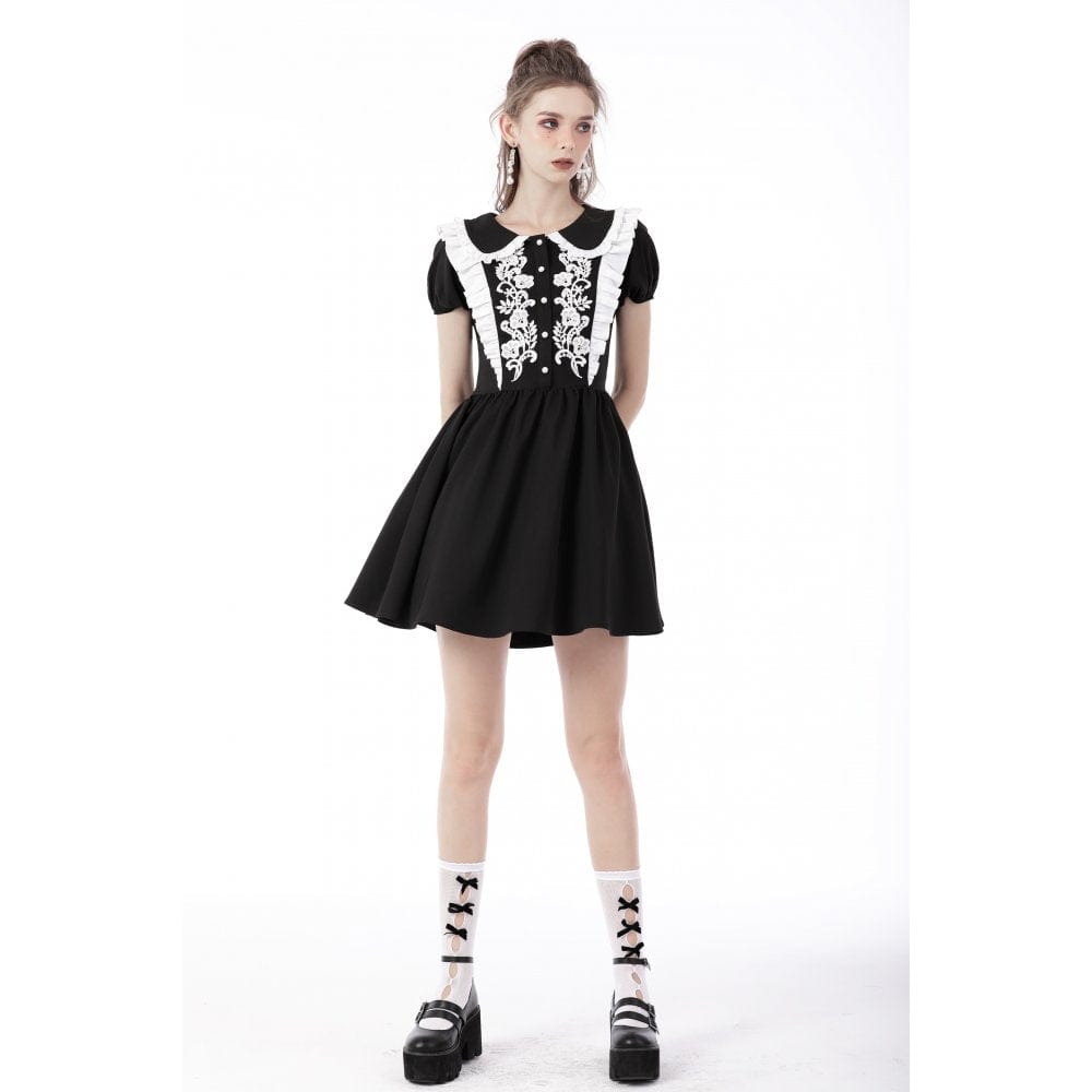Poison Garden Peter Pan Shirt Dress detail view