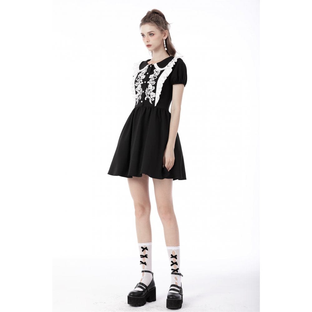 Poison Garden Peter Pan Shirt Dress detail view