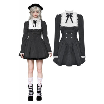 Academy Séance Ruffled Lace Dress front view