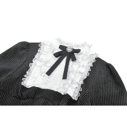 Academy Séance Ruffled Lace Dress detail view