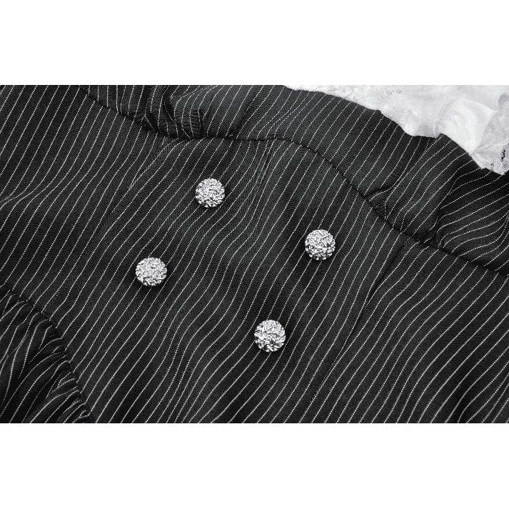 Academy Séance Ruffled Lace Dress detail view