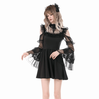 Cathedral Ruin Ruffled Cutout Dress detail view