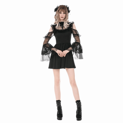 Cathedral Ruin Ruffled Cutout Dress detail view