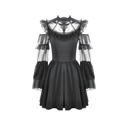 Cathedral Ruin Ruffled Cutout Dress detail view