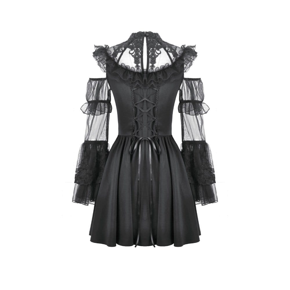 Cathedral Ruin Ruffled Cutout Dress detail view