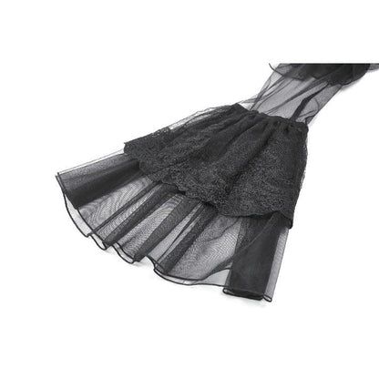 Cathedral Ruin Ruffled Cutout Dress detail view