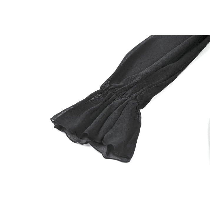 Lunar Dirge Off-Shoulder Dress detail view
