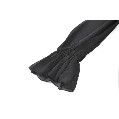 Lunar Dirge Off-Shoulder Dress detail view