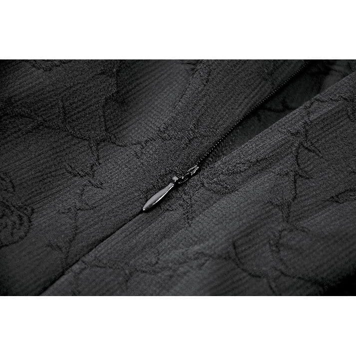 Midnight Cascade Ruffled Halter Dress detail view