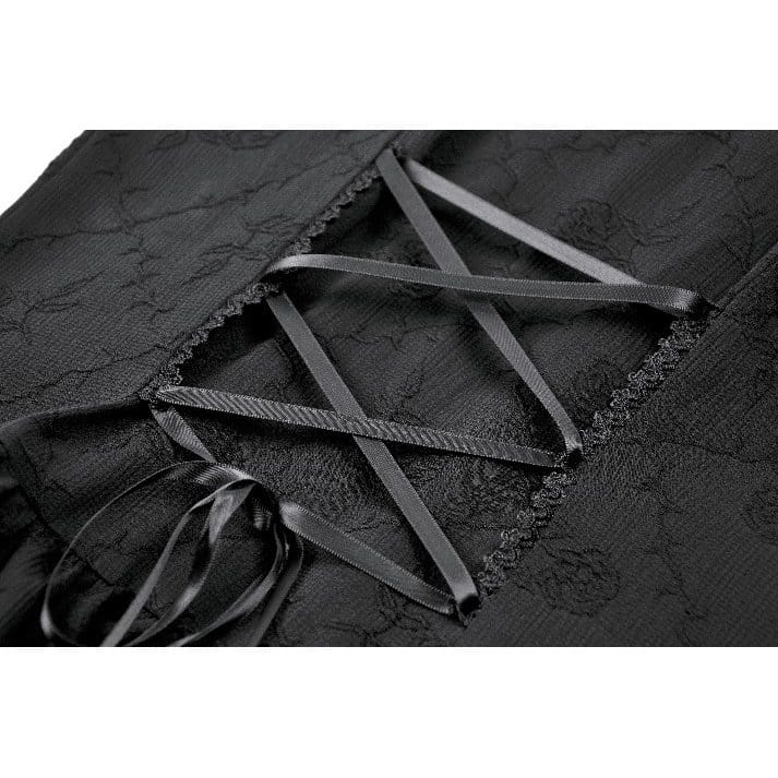 Midnight Cascade Ruffled Halter Dress detail view