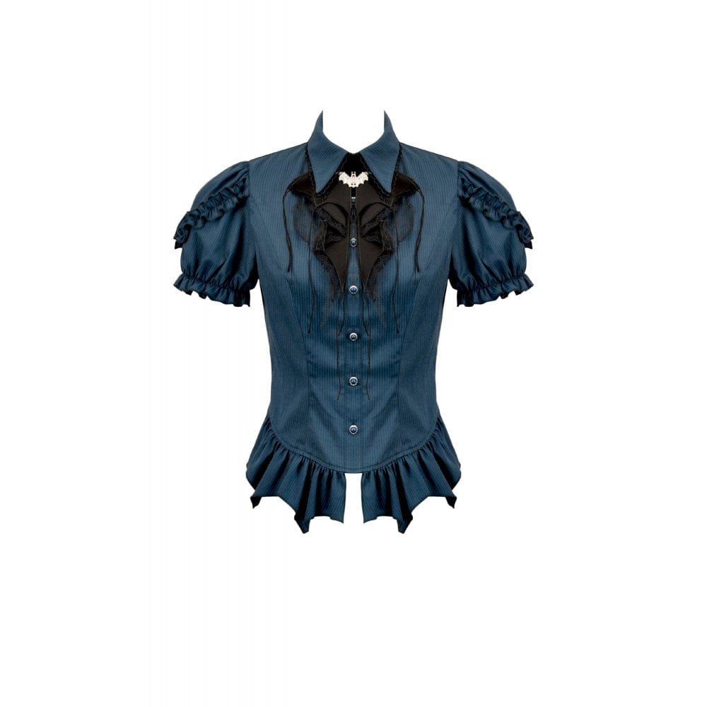Headmistress of Bats Pinstripe Shirt