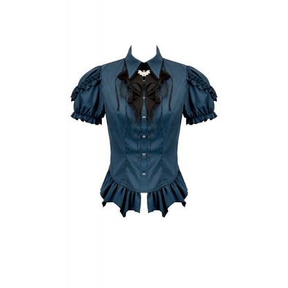 Headmistress of Bats Pinstripe Shirt