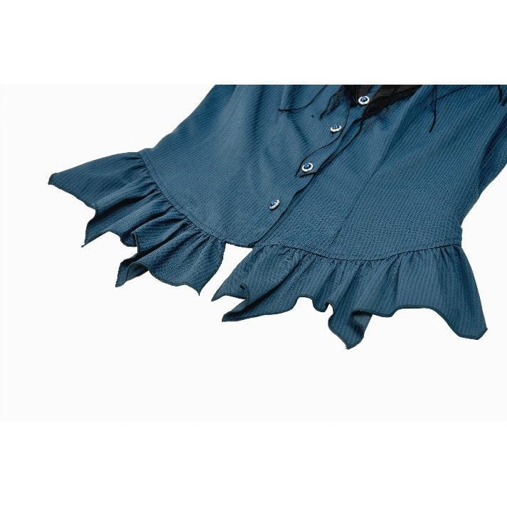 Headmistress of Bats Pinstripe Shirt