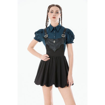 Headmistress of Bats Pinstripe Shirt