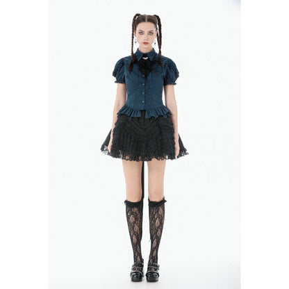 Headmistress of Bats Pinstripe Shirt