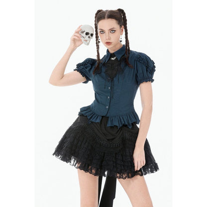 Headmistress of Bats Pinstripe Shirt