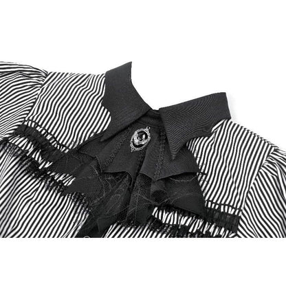 Undertaker Pinstripe Swallowtail Shirt detail view