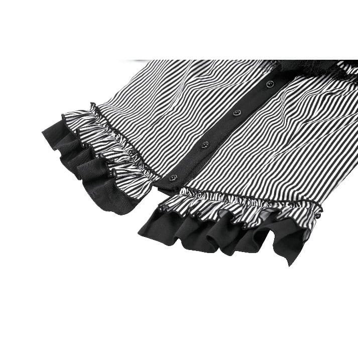 Undertaker Pinstripe Swallowtail Shirt detail view