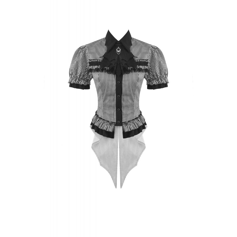 Undertaker Pinstripe Swallowtail Shirt detail view
