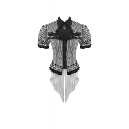 Undertaker Pinstripe Swallowtail Shirt detail view