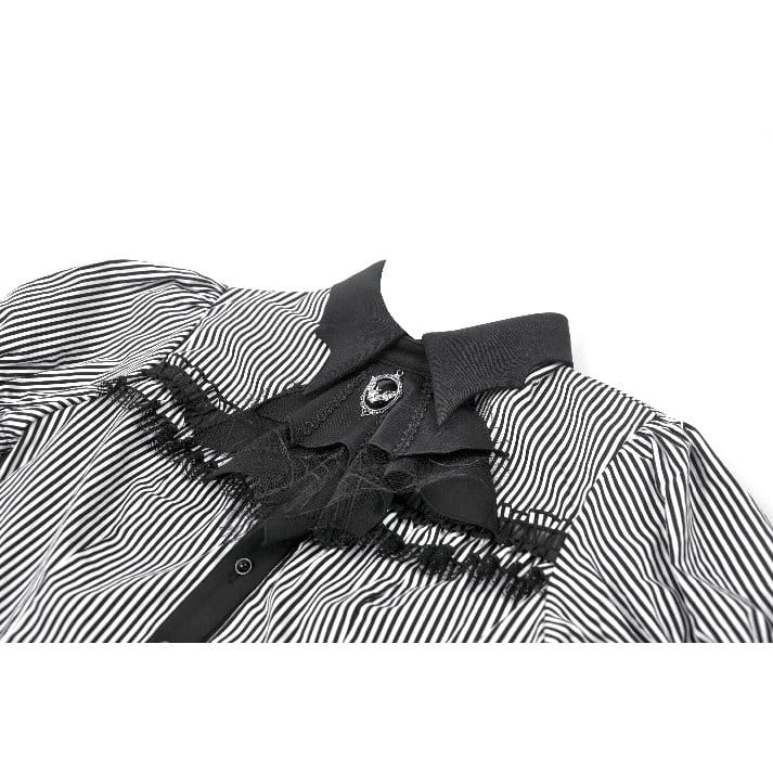 Undertaker Pinstripe Swallowtail Shirt detail view