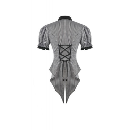 Undertaker Pinstripe Swallowtail Shirt detail view