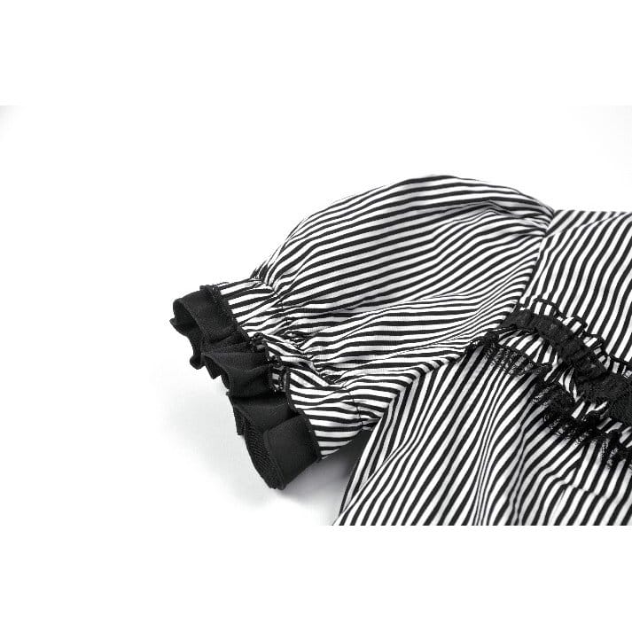 Undertaker Pinstripe Swallowtail Shirt detail view
