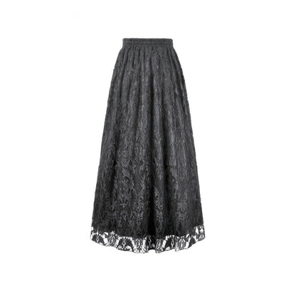 Mourning Rose Tassel Maxi Skirt