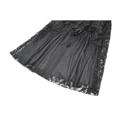 Mourning Rose Tassel Maxi Skirt