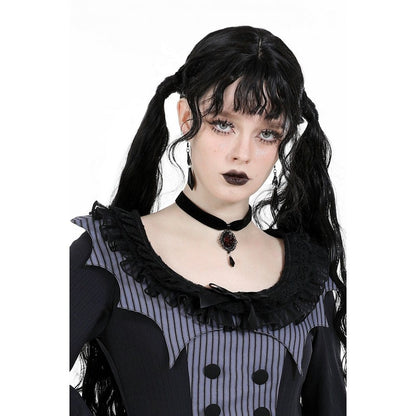 Mourning Rose Velvet Choker