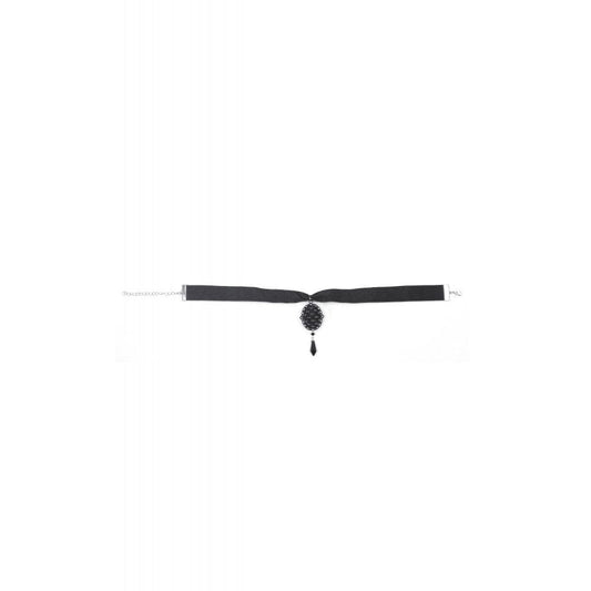 Mourning Rose Velvet Choker
