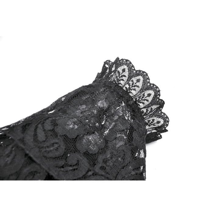 Mourning Rose Velvet Lace Sleeves