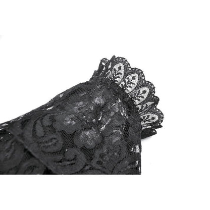Mourning Rose Velvet Lace Sleeves