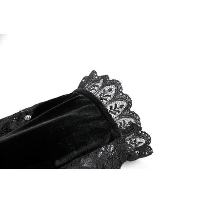 Mourning Rose Velvet Lace Sleeves