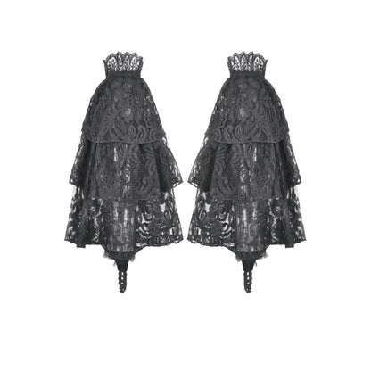Mourning Rose Velvet Lace Sleeves