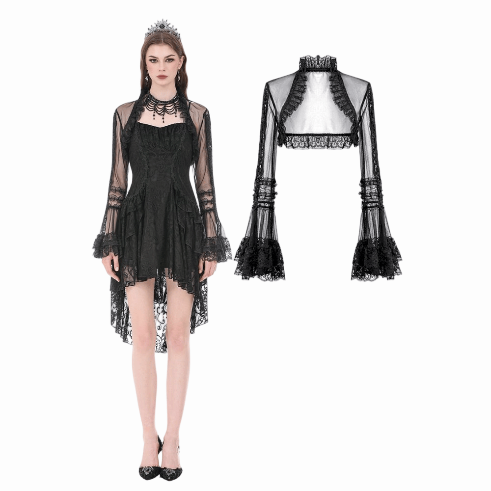 Veiled Reverie Mesh Cape - image 1