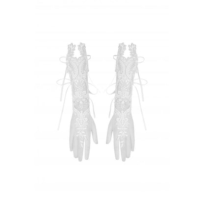 Ghost Garden Embroidered Gloves detail view
