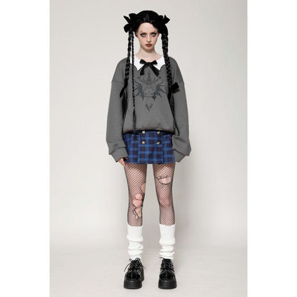 Bat Club Bow-Collar Sweatshirt - image 6